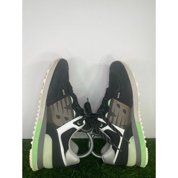 New Balance 574 Women Sneaker Size 8.5 Black Green Lace Up Gorpcore Athletic - Picture 6 of 8